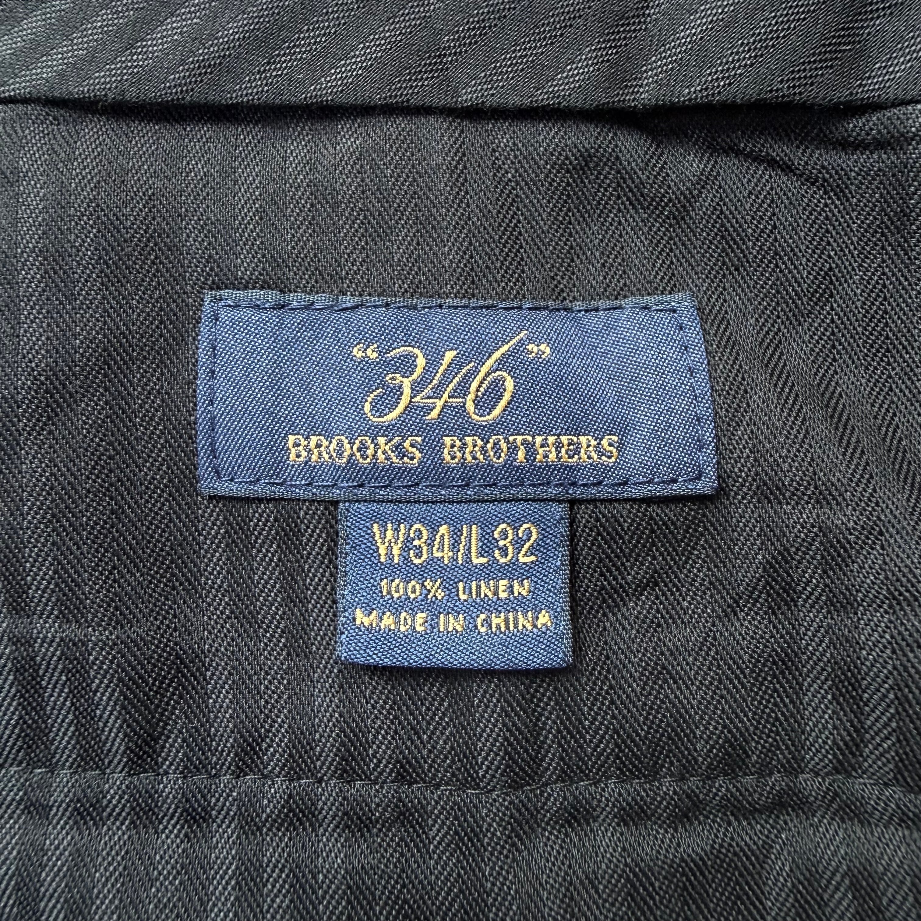 00's Vintage “BROOKS BROTHERS” Linen 2tuck Slacks | 放課後の思い出