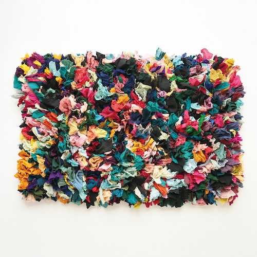 【yao】India Bushy Rug L「Vivid」