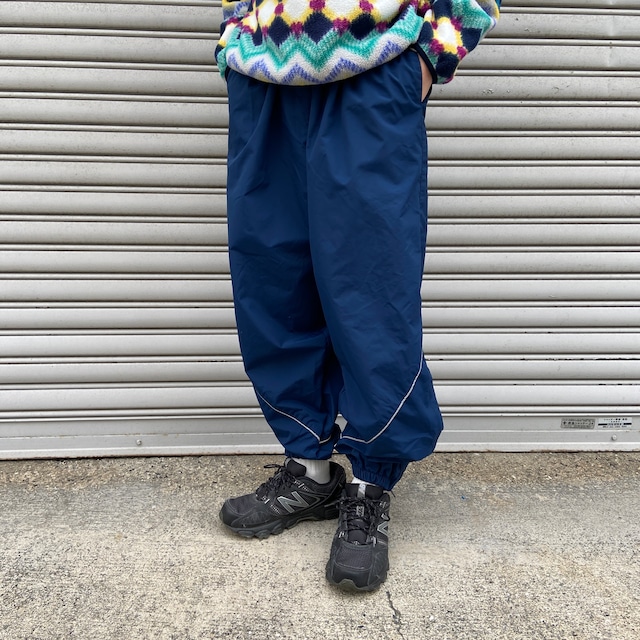 90s adidas アディダス ナイロンパンツ パフォーマンスロゴ グレー M