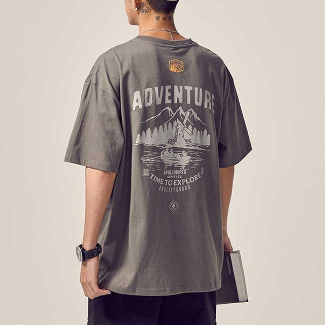 Back Landscape Print T-shirt M41368