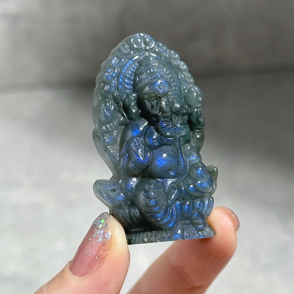 ラブラドライト ガネーシャ23◇ Labradorite Ganesha ◇天然石・鉱物 