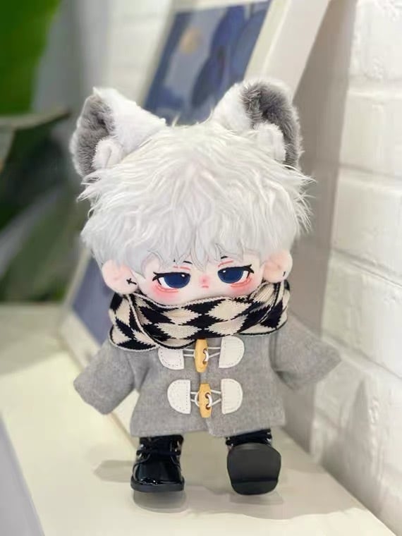20cmぬい服】ダッフルコートのコーデ 20cm着せ替えぬいぐるみ用 お洋服 