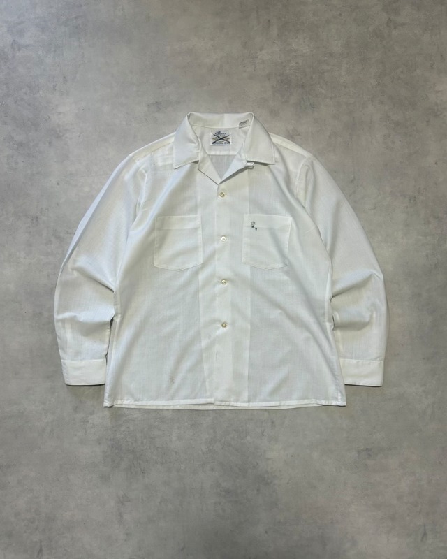 【VINTAGE】1960’s “ARROW” Open Collar Shirt MADE IN USA