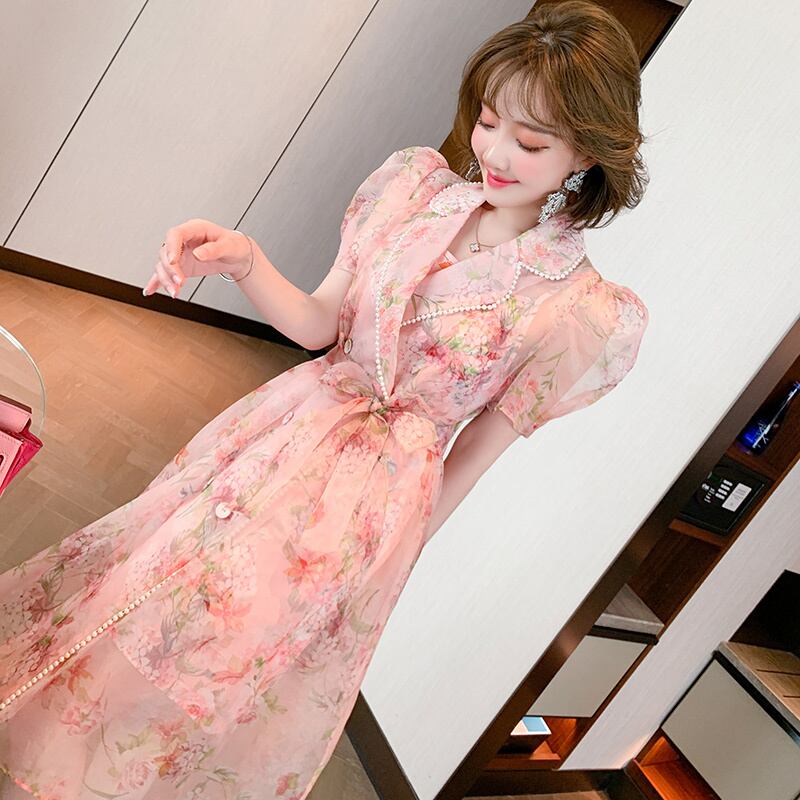 プリントベルト ドレス スプリングサマー 春物 夏物 ハーネス MIUCO61407640170