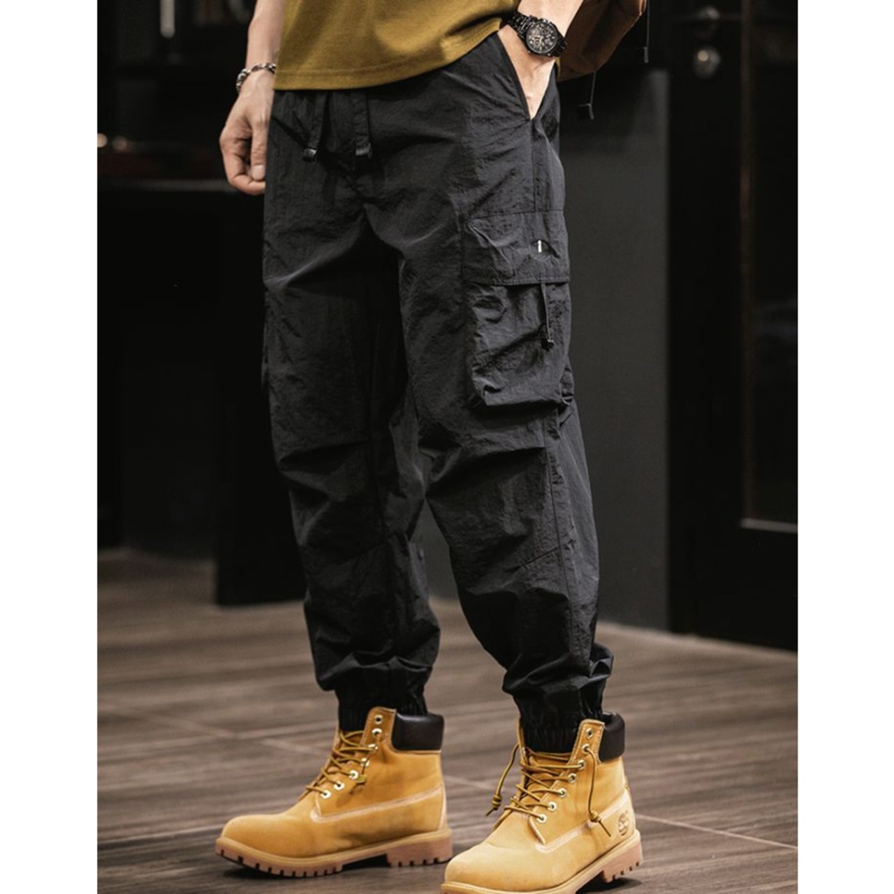 Tech Cropped Jogger Pants ◇2color H0346