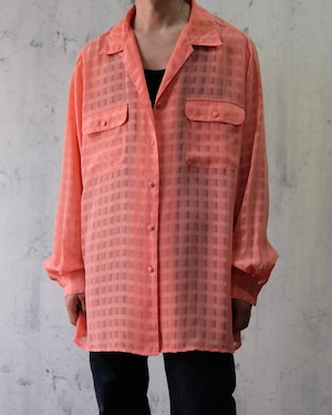 80's see-through design shirt