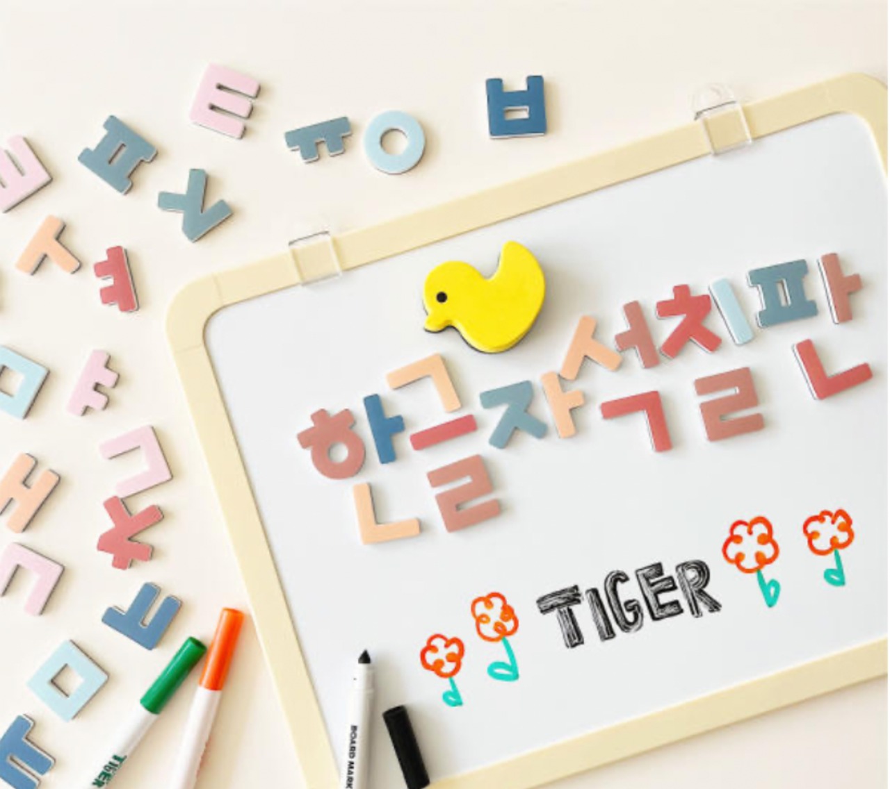 韓国より発送】ハングルマグネット＆ホワイトボードセット | ハングル