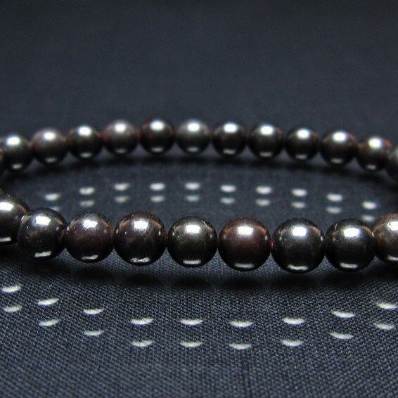 スギライト ブレスレット 6mm ブラックスギライト ブレス 一点物 メール便可 [M便 1/10] 111-45490