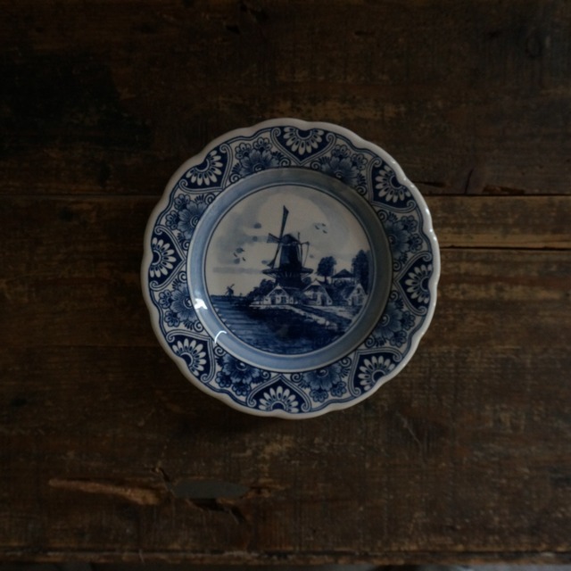 古いオランダの陶器皿