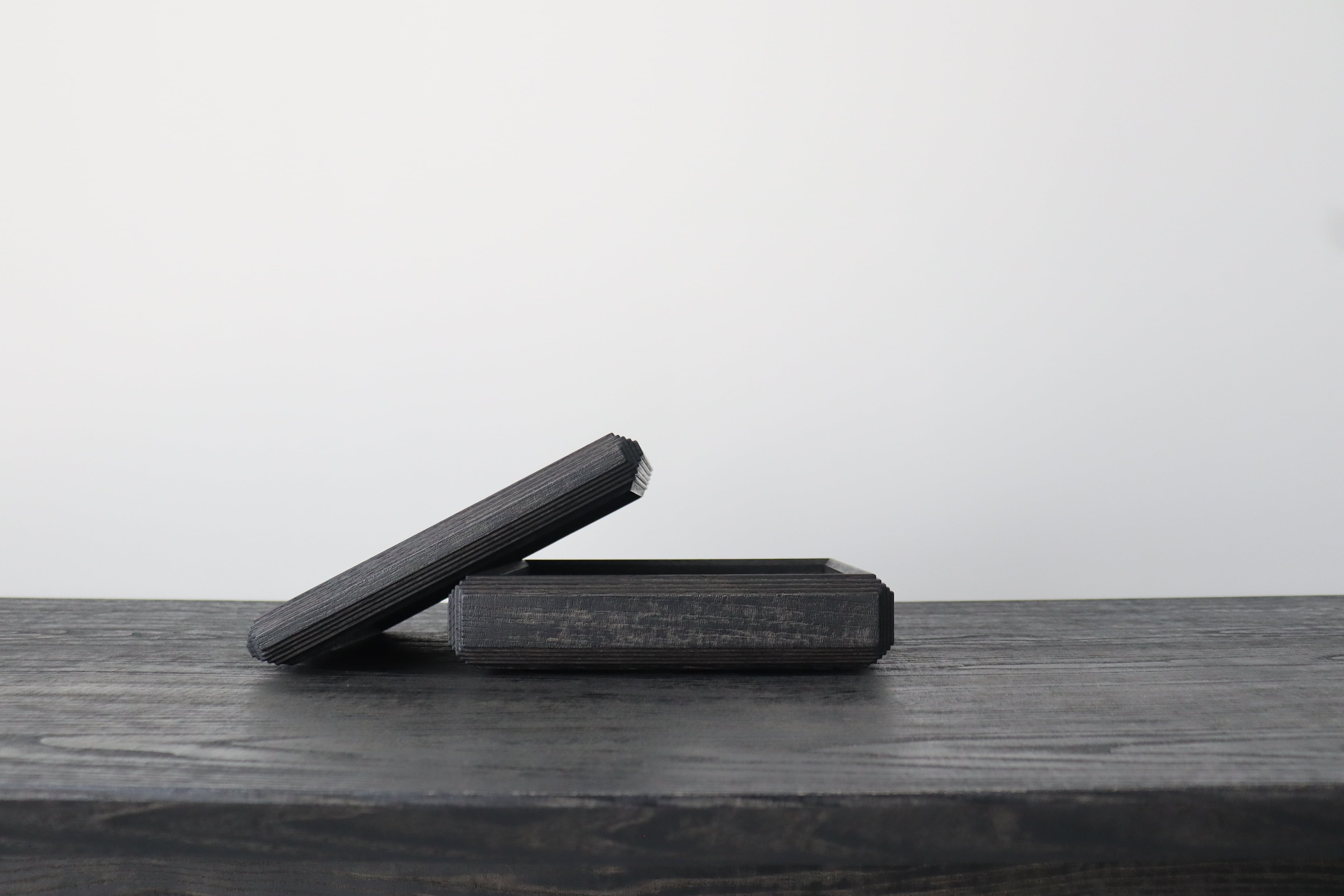 Shimoo - 黒 Brion box , Handmade in Japan 黒浮様Brion Box | Shimoo
