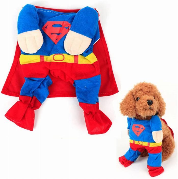 最前線の セール品のため返品交換不可 変装 フレンチブルドッグ 犬 服 おもしろスーパーマン風 普段着 小型犬 中型犬 Discoversvg Com