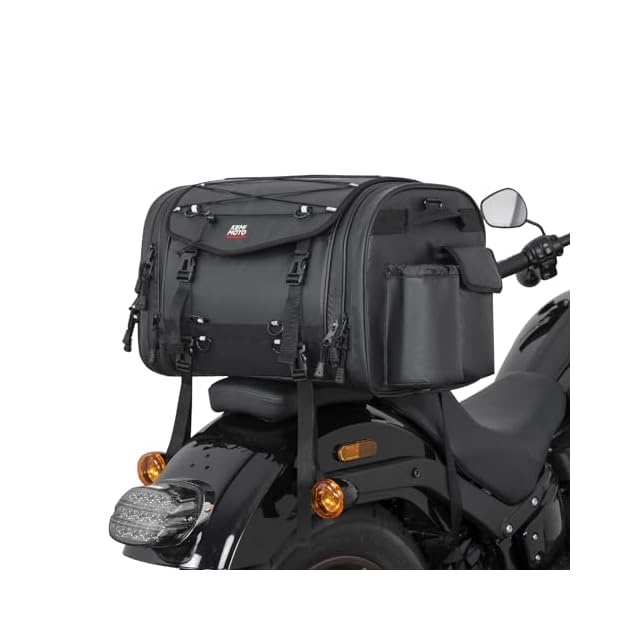 KEMIMOTO シートバッグ PVC防水素材 拡張機能あり 60-80L ツーリング