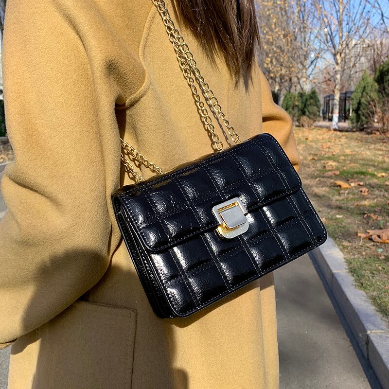 スタイルチェーン スクウェア ハンドバッグ メッセンジャーバッグ 手作りハンドバック53368510359