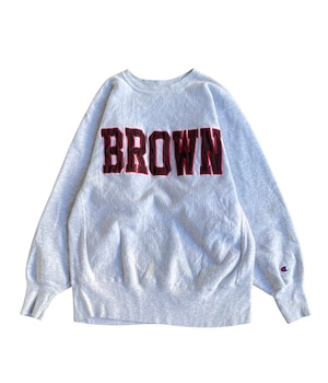 Vintage 90s L Champion reverse weave sweatshirt -BROWN-