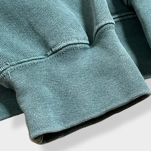 【COMFORT COLORS】ロゴ プリント スウェット トレーナー アースカラー くすみカラー くすみグリーン 2XL ビッグシルエット US古着