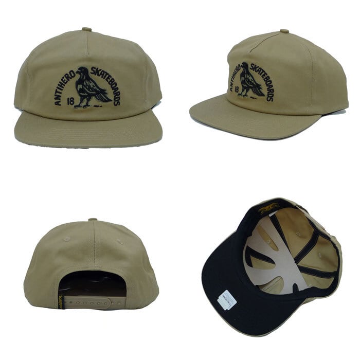 ANTIHERO アンチヒーロー キャップ CAP CLUBHOUSE BLACK TAN 帽子