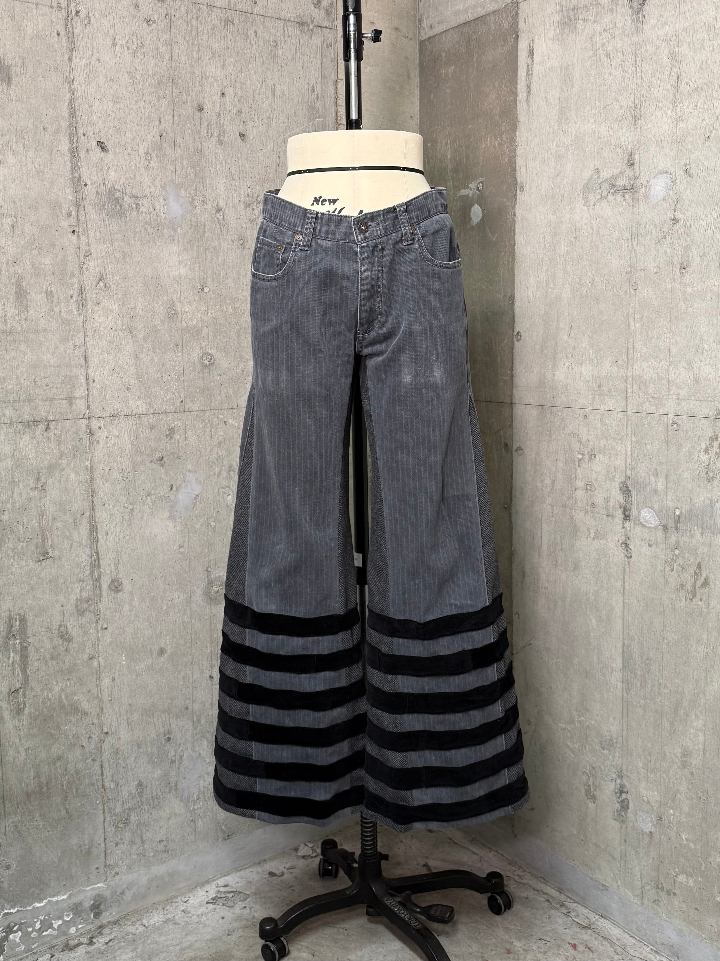 tuck wide slacks | 『kick margin.』