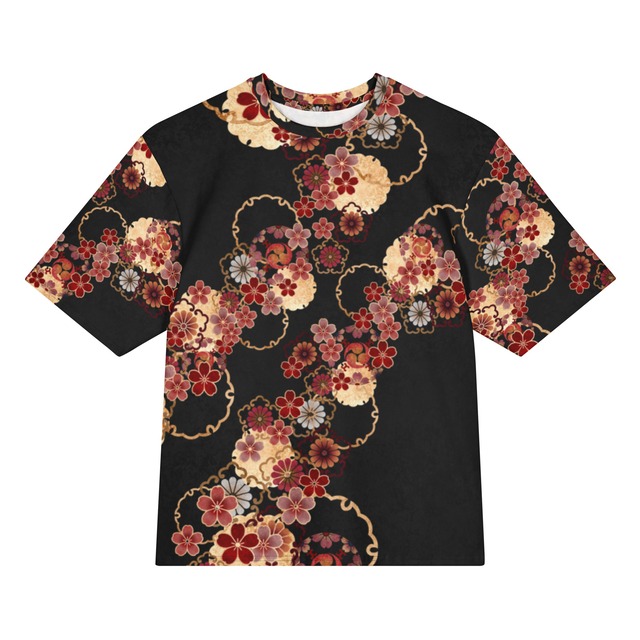 和紋様装飾　雪輪　和柄ユニセックス 180G Performance Tシャツ
