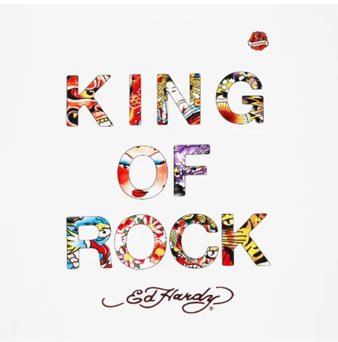 KING OF ROCK /Ed Hardy キングオブロック ED Tシャツ