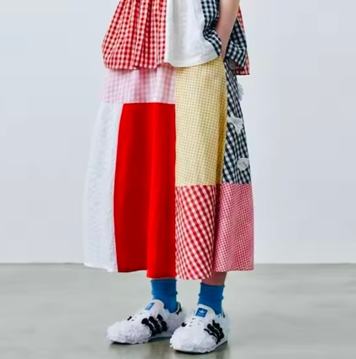 imakokoni　パッチワーク ブルームスカート　265529