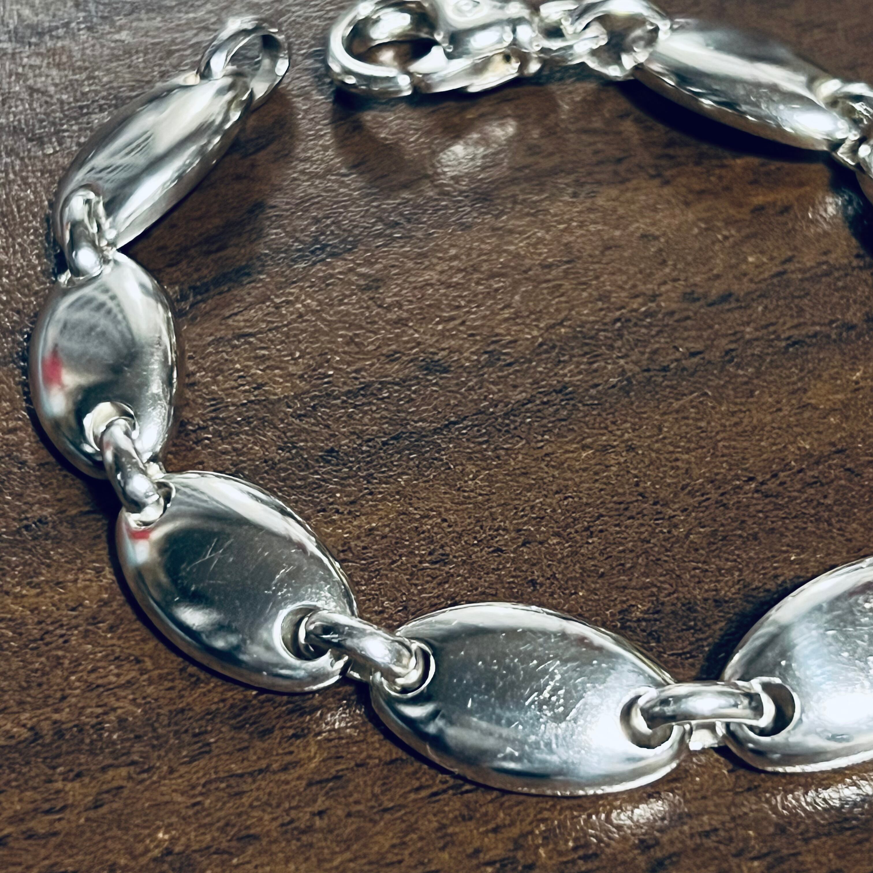 OLD TIFFANY & CO. Pebble Link Bracelet Sterling Silver | オールド