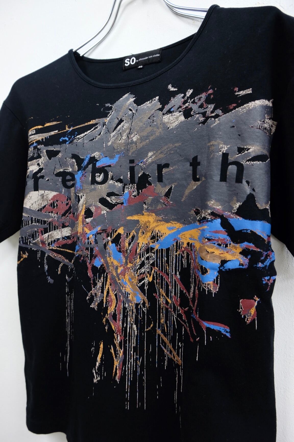 SO by ALEXANDER VAN SLOBBE paint print design s/s tee | gamustore