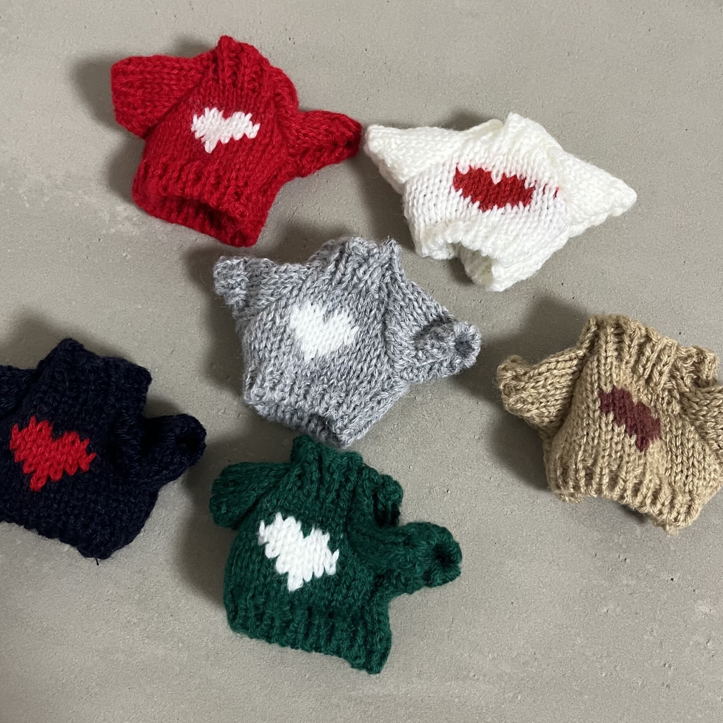 ハートニットトップス