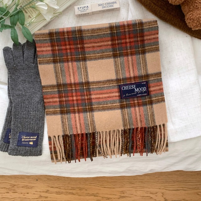 check pattern muffler J00115