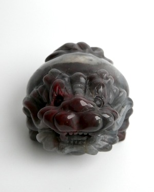 Red and Black Agate with Pyrite 赤黒瑪瑙とパイライト共生 ⭓ 吉ちゃん ⭔ ORIGINAL 龍亀