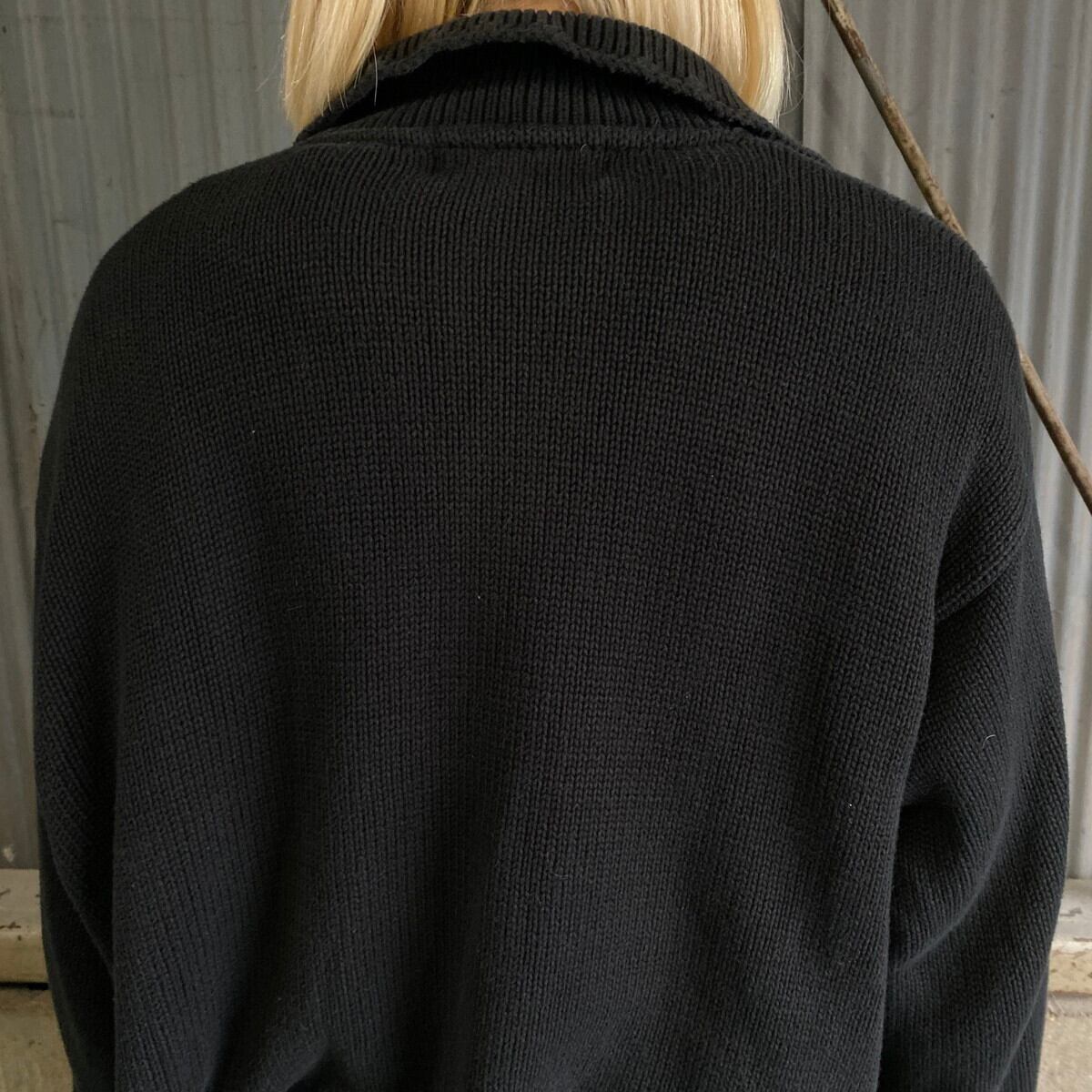 90年代 ポロバイラルフローレン スキッパーカラー コットンニット