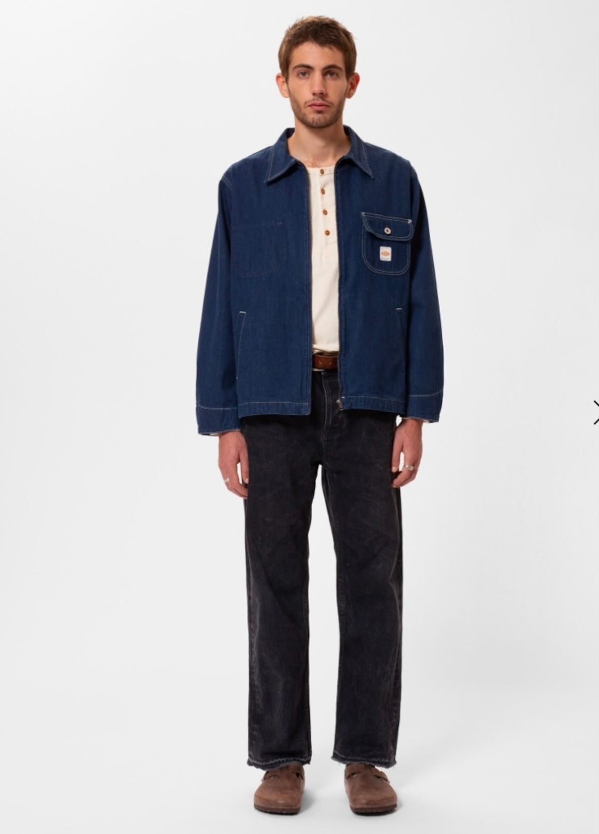 Nudie jeans ヌーディージーンズ Jimmy Utility Denim Zip Jacket Blue 