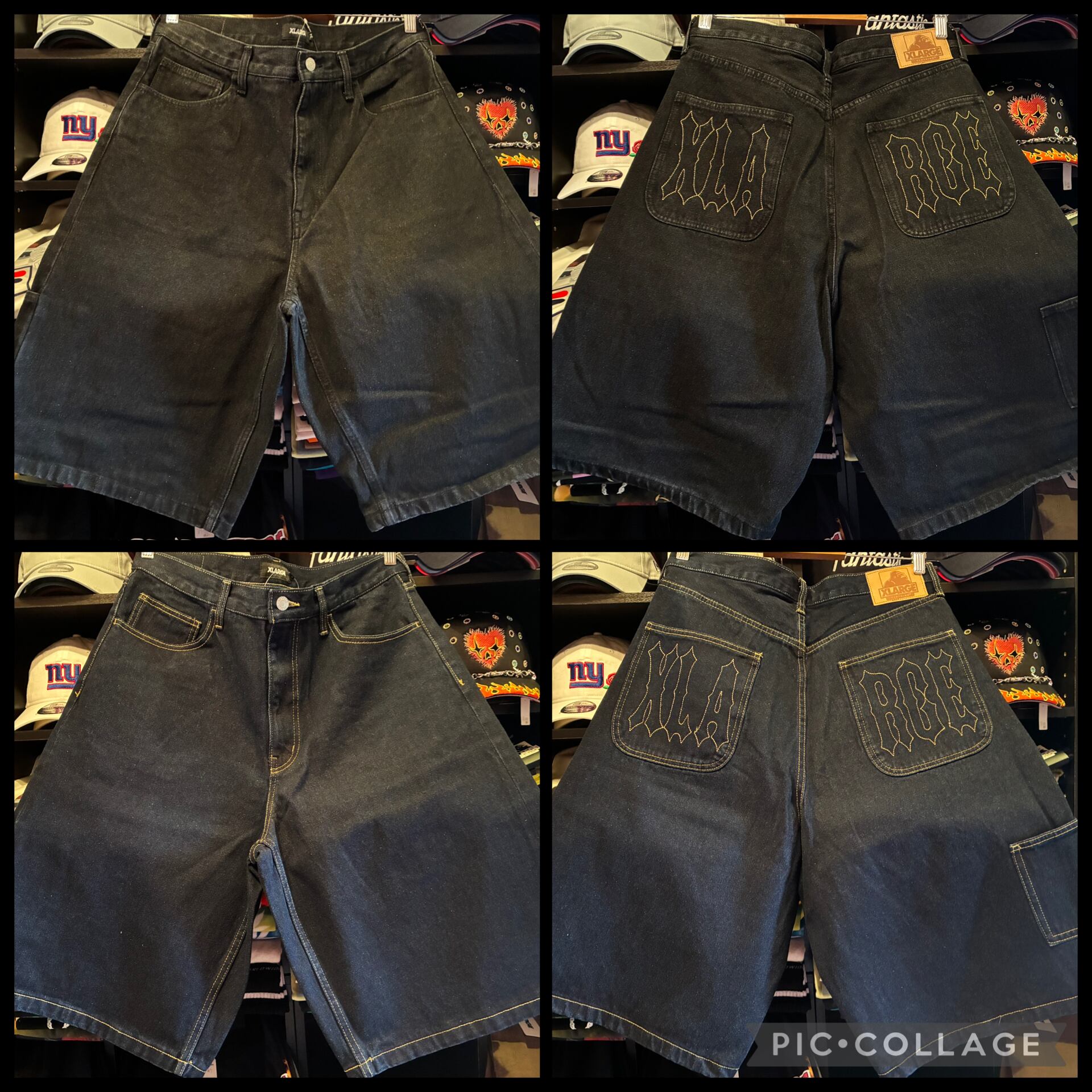 XLARGE STITCHED LOGO DENIM SHORTS | PAY ID