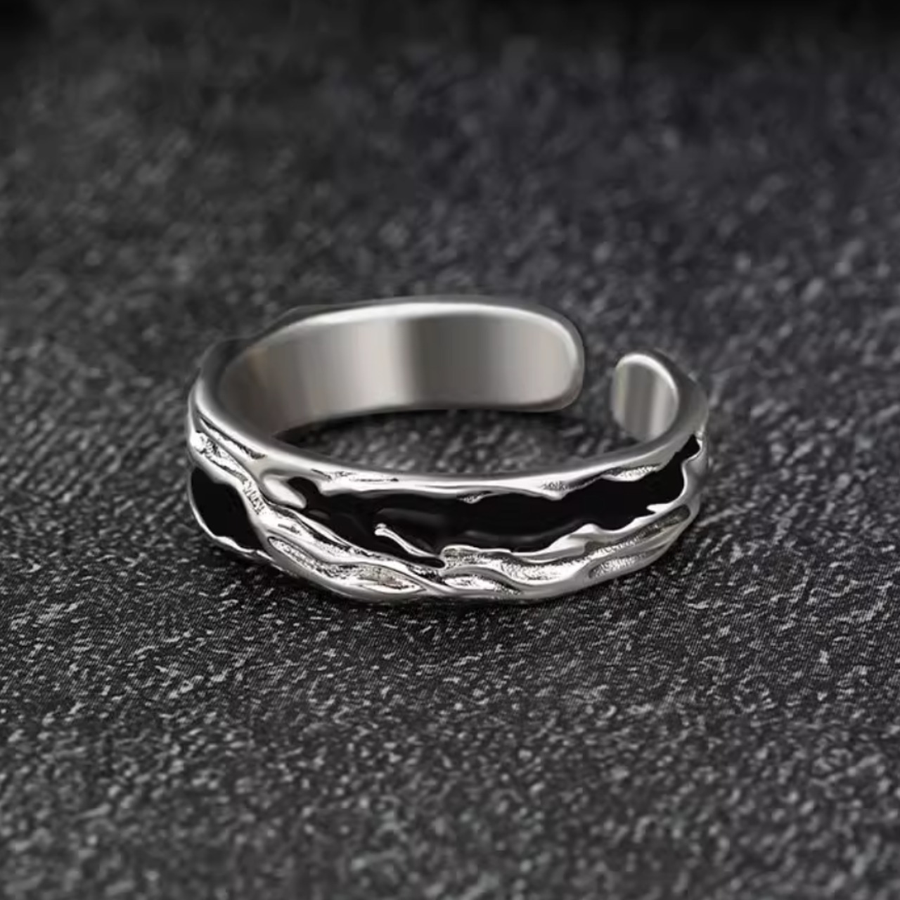 ウェーブモチーフ オープンバンドリング af0184