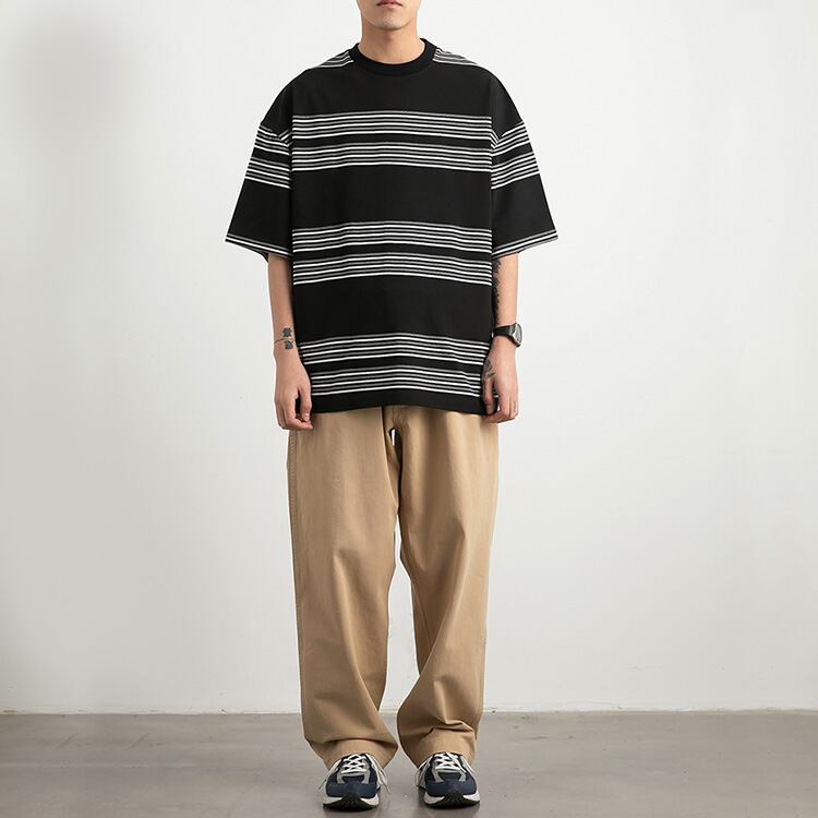 ★AMERICAN WIDE STRIPE T-SHIRT　　　A0627