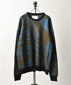 ADAM PATEK mohair mixed crewneck marble (KHA) AP2221030