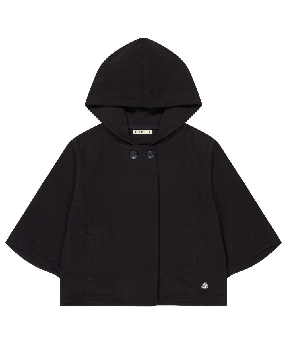 COYSEIO] HOODED CAPRI JACKET BLACK 正規品 韓国ブランド 韓国通販