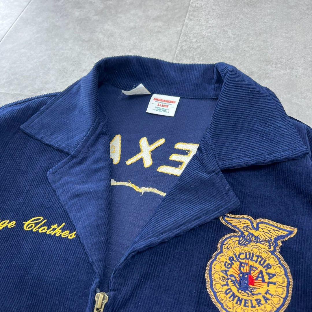 美品 FFAジャケット コーデュロイ 短丈 TEXAS ネイビー L 美品 FFAジャケット コーデュロイ 短丈 TEXAS ネイビー L