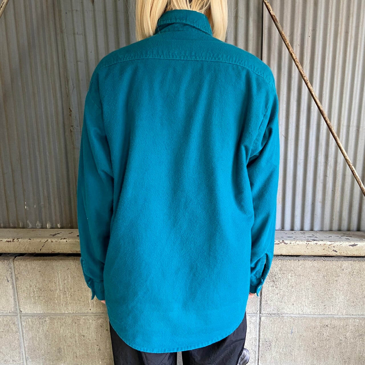 90年代 Five Brother ファイブブラザー ヘビーネルシャツ メンズM 古着