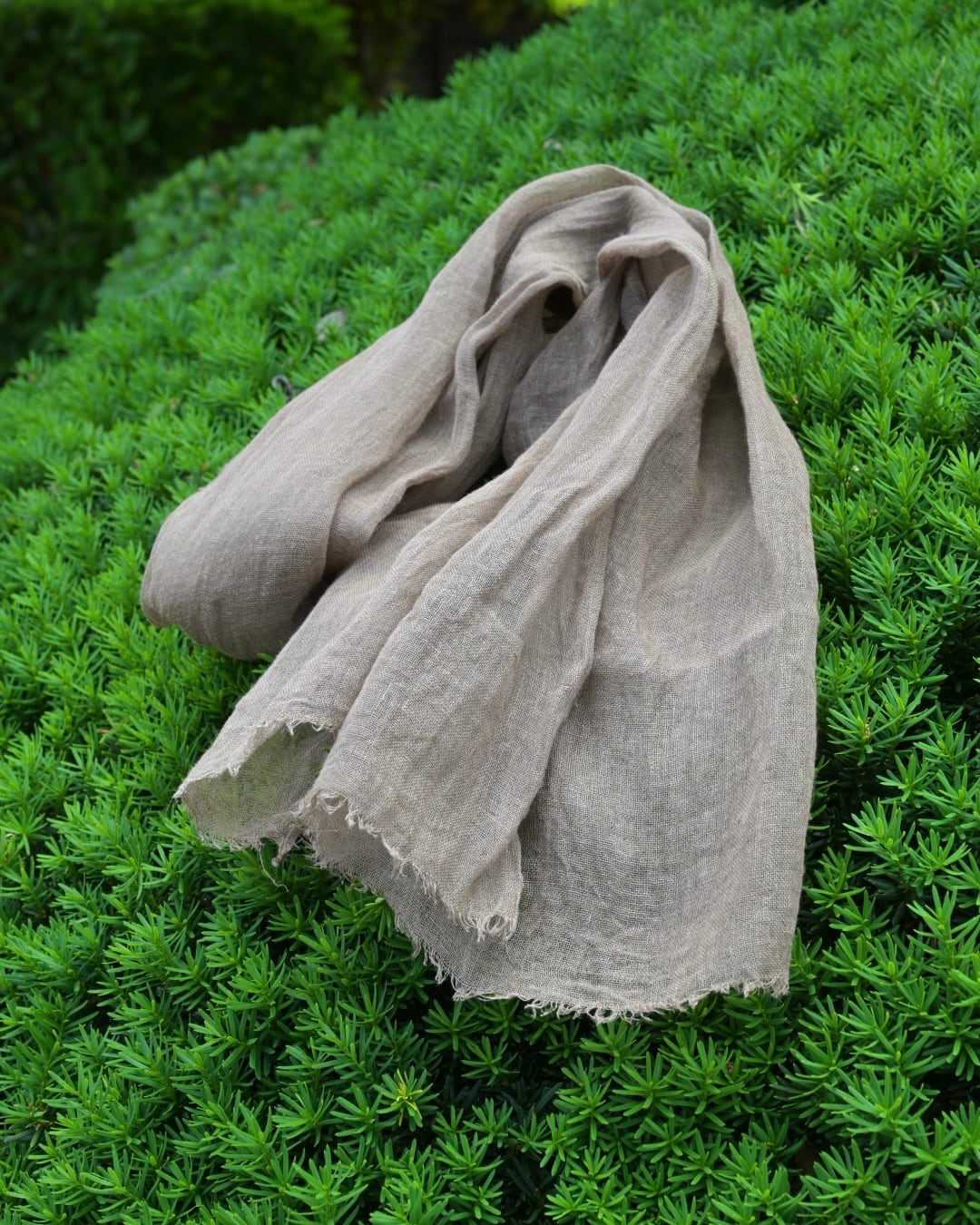 手染め素材 443 手染め 麻100% 麻布｜金魚草（植物染め）｜futashiba248 Linen textile