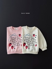 【取寄】Dailybebe ストロベリーリボントレーナー｜秋服｜韓国子供服｜26/AT