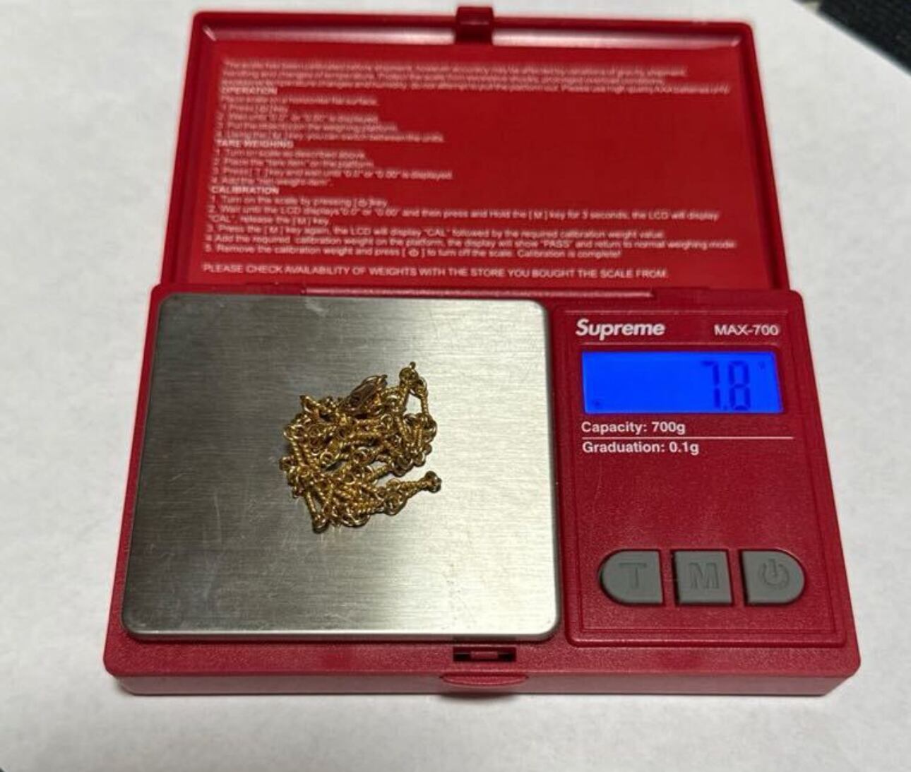 Supreme AWS MAX-700 всей Digital Scale Red Supreme AWS MAX-700 всей Digital Scale Red