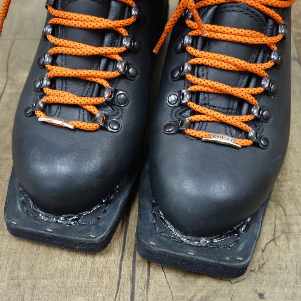 未使用 クリスピー CRISPI 25cm BRE GTX SL2200 テレマーク スキー ブーツ レザー 75ｍｍ 3ピン アウトドア 革靴 未使用 クリスピー CRISPI 23cm BRE GTX SL2200 テレマーク スキー