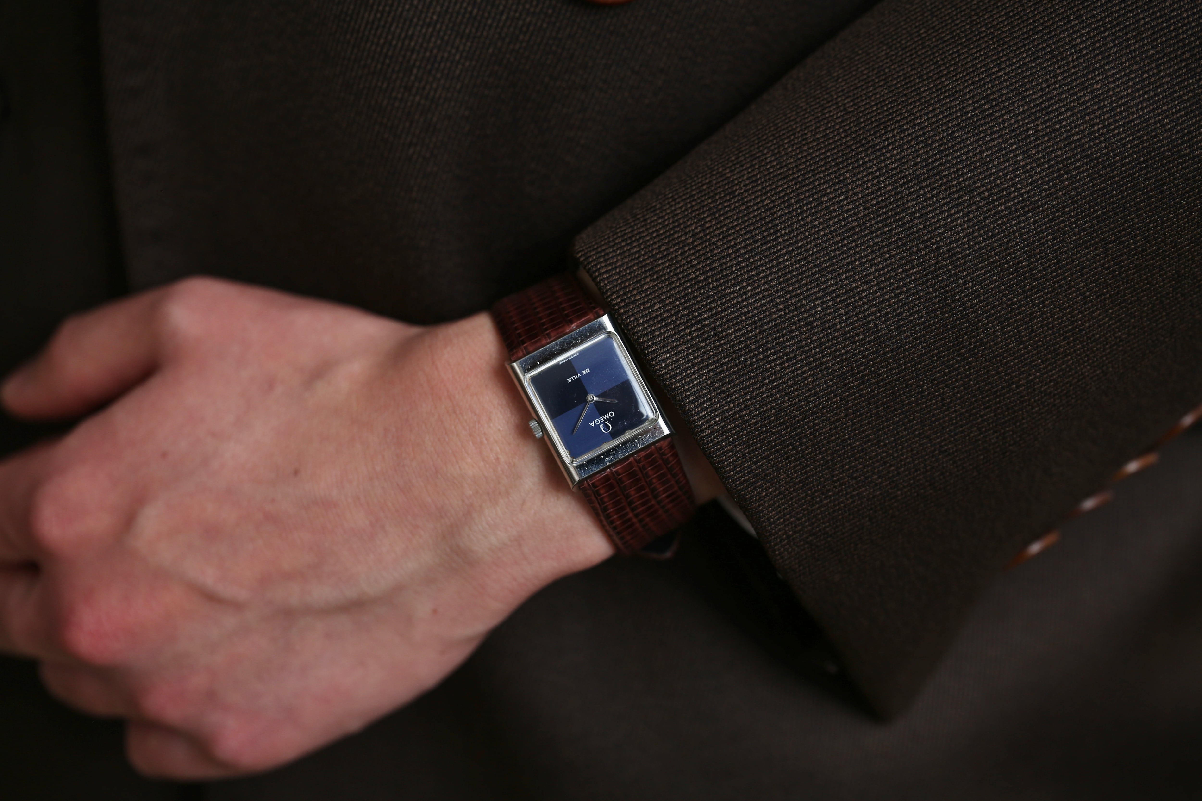 OMEGA】1973年製 デヴィル レクタンギュラー チェッカーフラッグ OH