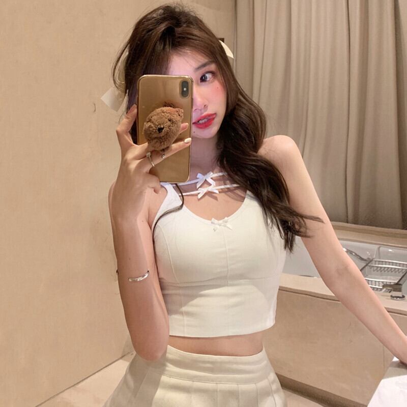 サマーショートホワイトトップス 大人ガーリー スウィート キュート カジュアル 夏物 ガールズファッション16247494302