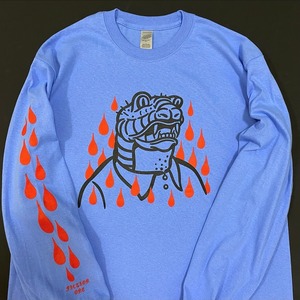 MY FRIEND  L/S T-SHIRT （BLUE）