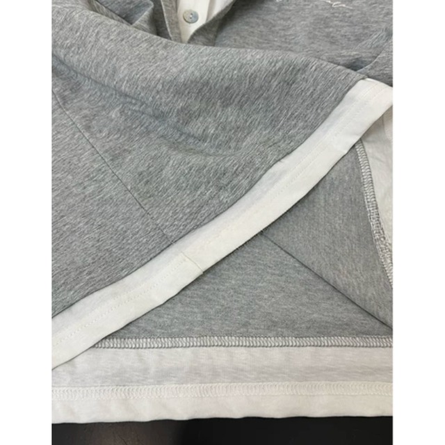 double-neck layered long tee　ダブルネックレイヤードロングティー　J2143