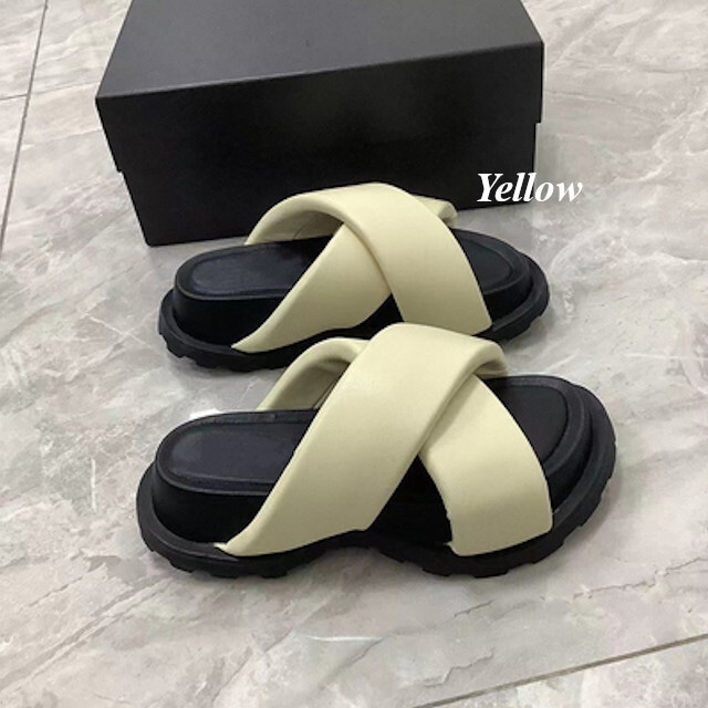 JIL SANDER パテッドサンダル 勇ましく 44