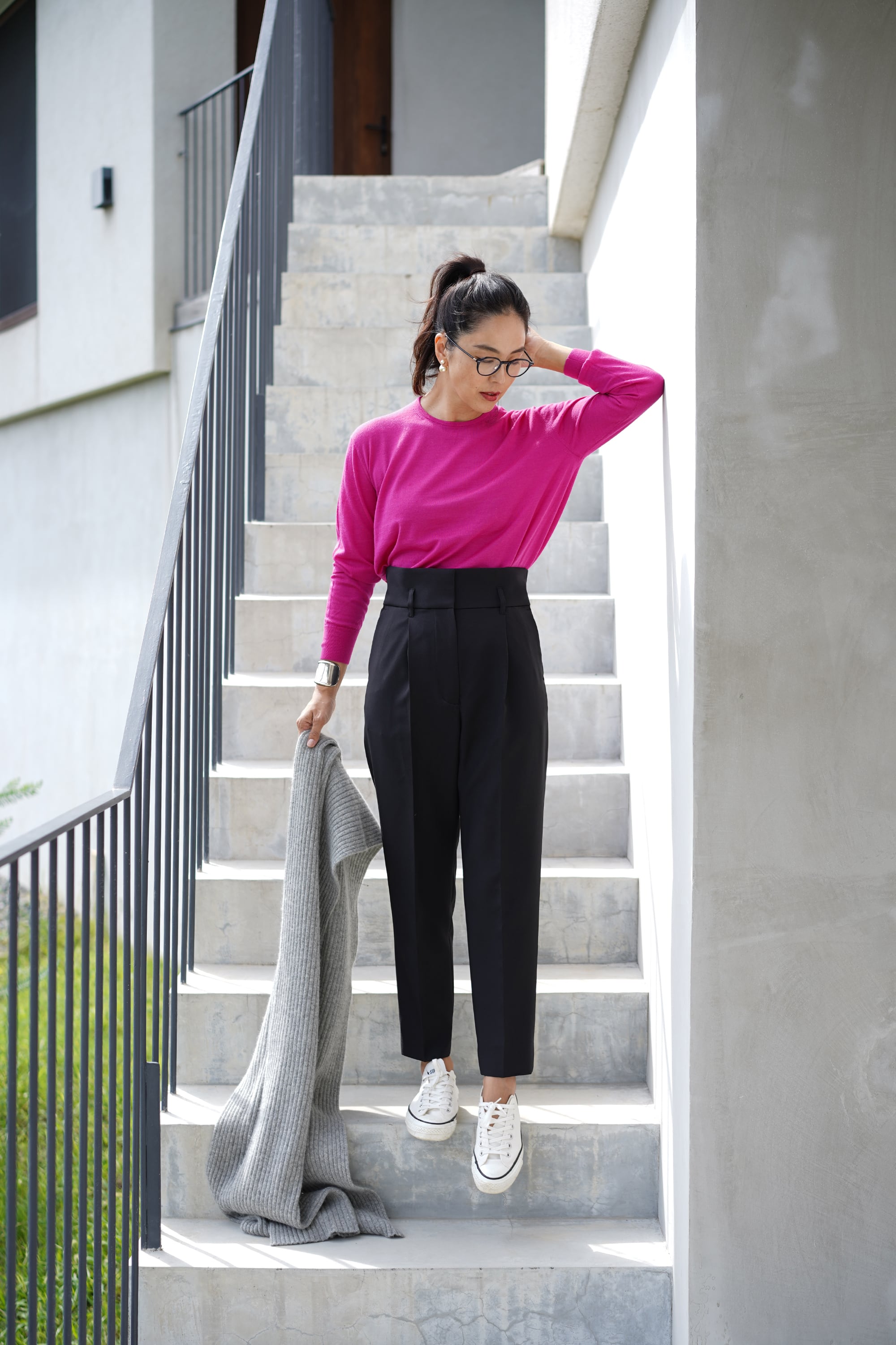 EVERYDAY PANTS ブラック | THE9SHOP