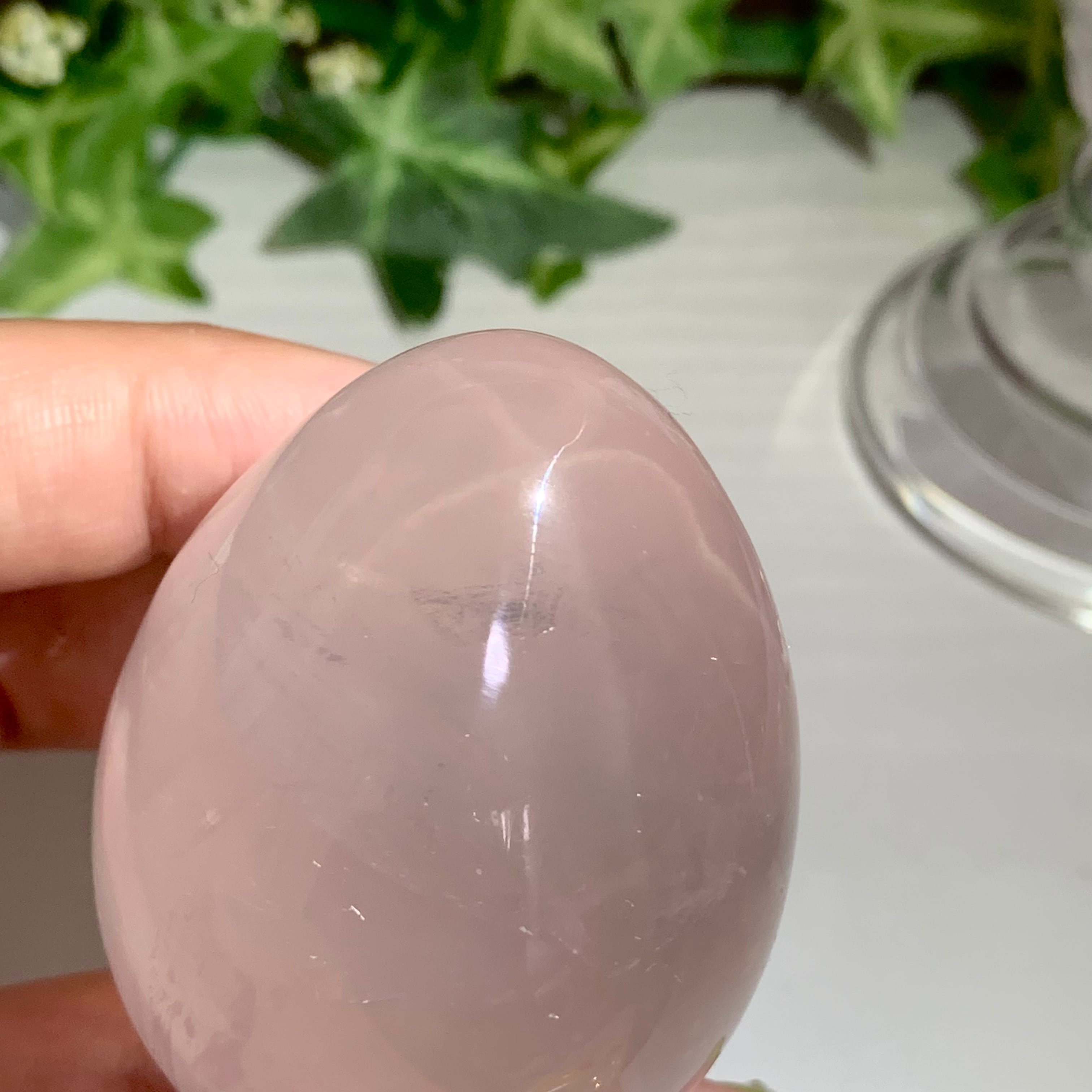 2.スターローズクォーツたまご・台座付き | Naturaltreasure