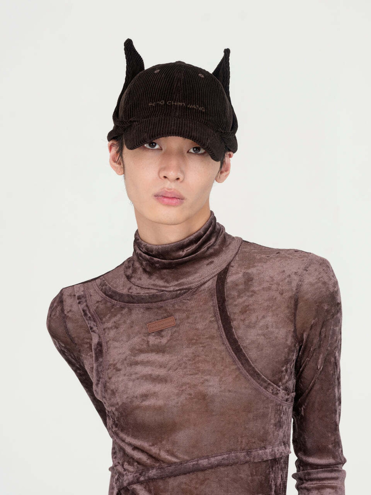 【26AW | MEN】Feng Chen Wang フェンチェンワン / キャップ / BROWN CORDUROY CAT-EAR CAP　FUF22AC24 - 4